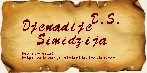 Đenadije Simidžija vizit kartica